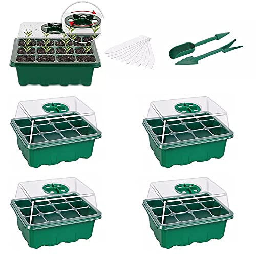 Propagation Tray Seed Starter Trays Seed Sprouting Kit Seed Starter Kit Seed Starter Gardening Supplies Plant Growing Tray Seed Starting Germination Seedling Propagation Plant Starting Kit -5Pack- Propagation Tray Seed Starter Trays Seed Sprouting Kit Seed Starter Kit Seed Starter Gardening Supplies Plant Growing Tray Seed Starting Germination Seedling Propagation Plant Starting Kit -5Pack-