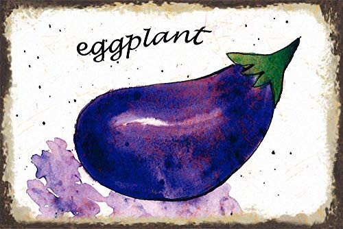LINQWkk Creative Tin Sign Eggplant Tin Sign Shield Arched Metal Sign Retro Wall Decor for Home Gate Garden Bars Restaurants Cafes Office Store Pubs Club Sign Gift 12 X 8 INCH Plaque Tin Sign LINQWkk Creative Tin Sign Eggplant Tin Sign Shield Arched Metal Sign Retro Wall Decor for Home Gate Garden Bars Restaurants Cafes Office Store Pubs Club Sign Gift 12 X 8 INCH Plaque Tin Sign