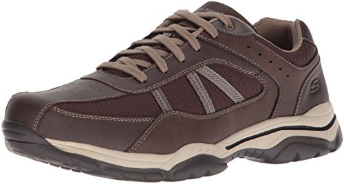 Skechers USA Men's Men's Relaxed Fit-Rovato-Soloven Oxford,11 M US,brown