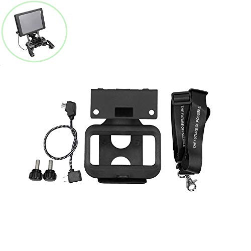 XmiPbs Crystalsky Monitor Mount Bracket for DJI CrystalSky 5.5/7.58/7.85 inch Compatible with DJI Mavic 2 Pro/Zoom/Air/Mavic pro/DJI Spark Remote Controller with Lanyard