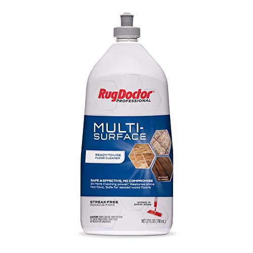 Rug Doctor Multi-Surface Hard, Biobased Ready-to-Use Formula 27oz Safe and Effective Floor Cleaner for Sealed Hardwood, Stone, Tile, Laminate  and  More