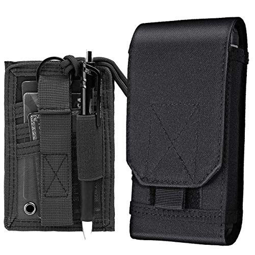 IronSeals Tactical ID Card Badge Holder  and  Adjustable Molle Phone Holster Case Cover