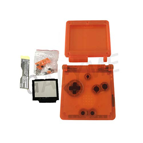 for Gameboy Advance SP Classic Clear Limited Edition Replacement Housing Shell for GBA SP Housing Case Cover -Transpent Orange-