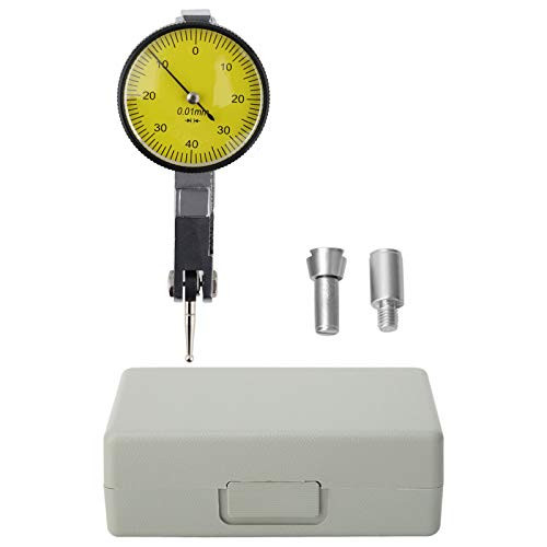 Gauge Dial Indicator Dial,0?0.8mm Magnetic Dovetail Rails Dial Test Indicator 0.01mm Dial Scale Gauge Measure Tool