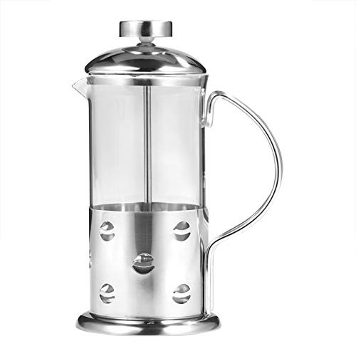 350/600/800ml Stainless Steel Glass French Press Coffee Cup Tea Maker Cafetiere Filter?Press Plunger-350ML-