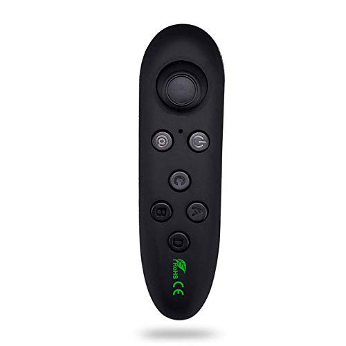 Calvas Wireless Bluetooth Game Remote Controller Handle Wireless Mouse Joystick Gaming Gamepad Suitable for VR glass For IOS Android PC - -Color: Black-