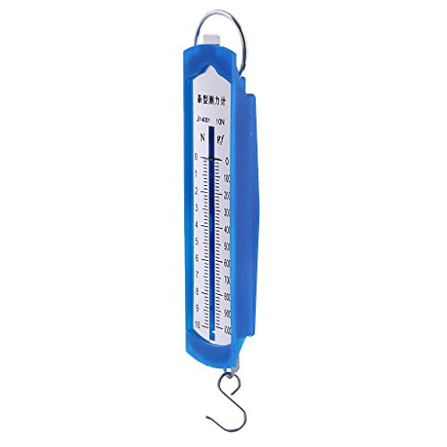 Amagogo Spring Balance Physics, 10N Newtonmeter Force Measuring Device, Plastic Test Bench For