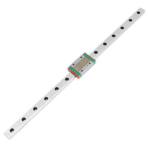 Linear Guide Rail, 1pc MGN12H Miniature Linear Rail Guide 350mm Length 12mm Width with a Slide Block for Automatic Equipment, Precision Measuring Equipment