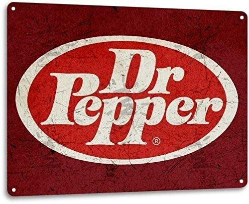 SmartCows Dr Pepper Soda Pop Store Advertising Vintage Look Retro Wall Decor Bar Metal Tin Sign 16x12in