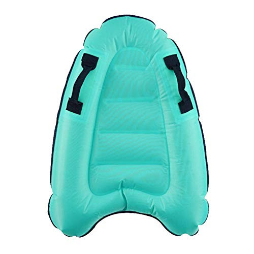 Inflatable Surf Body Board with Handles, Inflatable Boogie Boards Portable Bodyboard for Beach | Lightweight, Soft Swimming Floating Mat Water Toy for Kids Adult Beginner