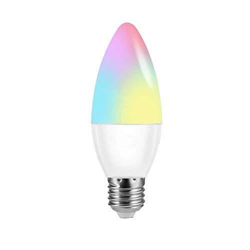 OWSOO V16-C Smart WiFi LED Bulb E26 RGB plusW LED Candle Bulb 6W Dimmable Light Phone Remote Control Group Control Compatible with Alexa G-Home Tmall Genie Voice Control Light Bulb Color Bulb OWSOO V16-C Smart WiFi LED Bulb E26 RGB plusW LED Candle Bulb 6W Dimmable Light Phone Remote Control Group Control Compatible with Alexa G-Home Tmall Genie Voice Control Light Bulb Color Bulb
