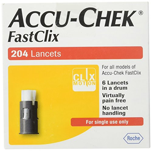 ACCU-CHEK FastClix Lancets 200 plus4 lancets