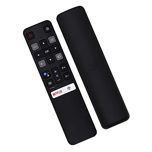 Riry The New RC802V Replaces Smart TCL TV Remote Control with Voice Key Commands Suitable for Android 4K UHD TCL Remote Control Replacement