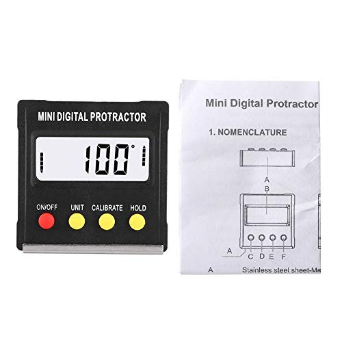 Protractor Angle Finder,Mini Electronic Digital LCD Protractor Angle Finder Level Box Inclinometer Measuring Tools