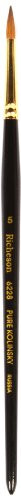 Jack Richeson 6228 Series Short Handle Sable Round Brush, Size 5