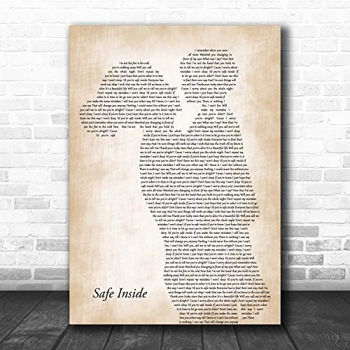 Safe Inside Mother  and  Child Song Lyric Print