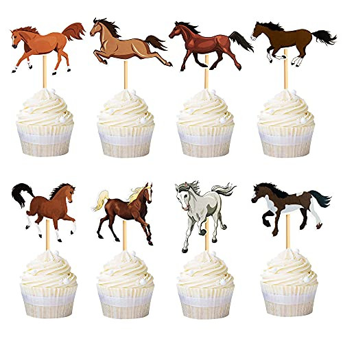 Ercadio 48 Pack Horse Cupcake Toppers Horse Racing Cupcake Picks Equestrian Race Theme Baby Shower Birthday Party Cake Decorations Supplies Ercadio 48 Pack Horse Cupcake Toppers Horse Racing Cupcake Picks Equestrian Race Theme Baby Shower Birthday Party Cake Decorations Supplies