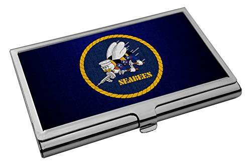 Business Card Holder - US Naval Construction Force -CBS, Seabees-
