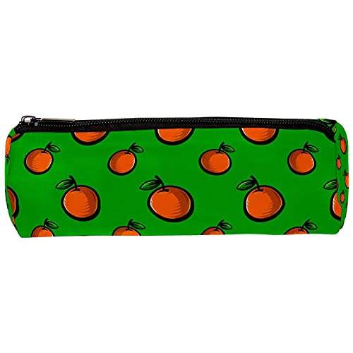imobaby Orange Fruit Pencil Cases Pen Zipper Bag Cosmetic Pouch for Women Teen Girl Boy Students