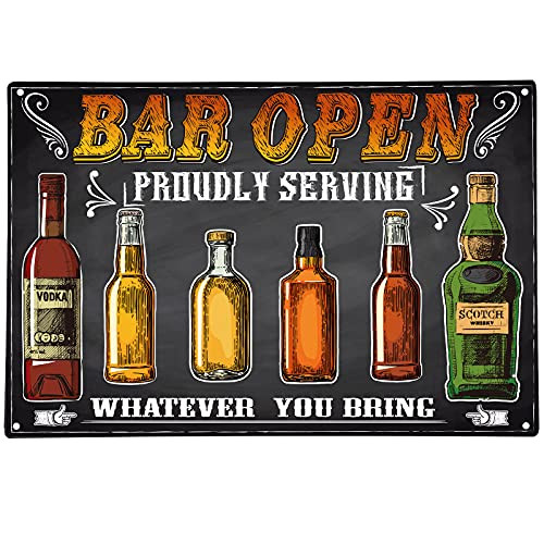 Hotop Bar Pub Metal Tin Sign Retro Bar Open Sign Metal Wall Plaque Poster for Cafe Bar Pub Man Cave Beer Club Wall Decor Hotop Bar Pub Metal Tin Sign Retro Bar Open Sign Metal Wall Plaque Poster for Cafe Bar Pub Man Cave Beer Club Wall Decor
