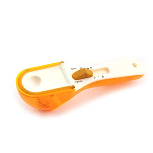 CHENLU Measuring Spoon, Adjustable Measuring Spoon with Scale Magnetic, Baking Cooking Seasoning Measuring Spoons for Kitchen
