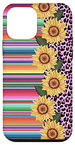 iPhone 12 mini Mexican Serape Pink Leopard Cheetah Sunflower Pattern Case