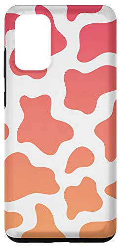 Galaxy S20 plus Cow print pink and orange gradient patterned Case
