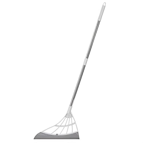 Rubber Broom Hand Push Sweeper Magic Broom Floor Wiper Squeegee for Floor Cleaning Floor Squeegee Sweeping Brush Pet Hair Broom