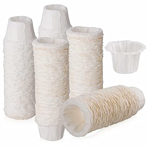 Disposable Paper filter, 400 Counts K Cup Paper Coffee Filters Compatible with Keurig Brewers Single Serve 1.0 and 2.0 Use with All Brands Reusable K Cup Filter