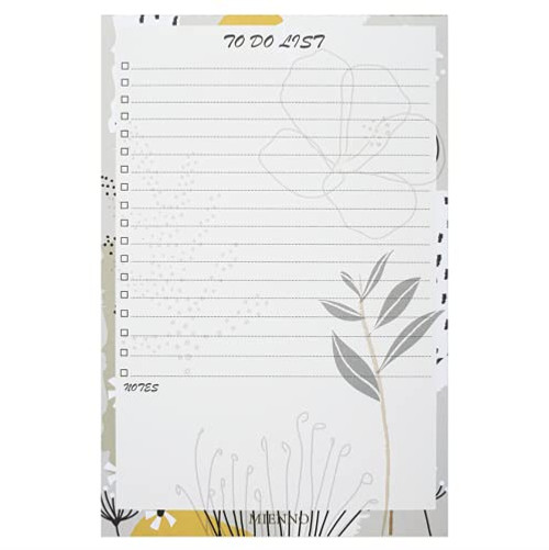 Mienno To Do List Notepad, 6x9 inch 60 Sheet Modern Abstract Plants Design Magnetic Notepad Planner, Daily To-do Check Lists, Grocery Checklist, Daily Schedule Task Planner List Maker Memo Pad