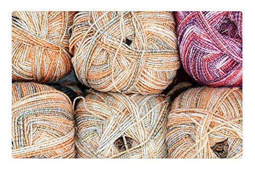 LESGAULEST Doormat Floor Rug/Mat -23.6 x 15.7 inch- - Wool Sockenwolle Color Soft Colorful Cat Cradle LESGAULEST Doormat Floor Rug/Mat -23.6 x 15.7 inch- - Wool Sockenwolle Color Soft Colorful Cat Cradle