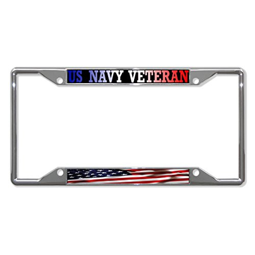 Fastasticdeals Us Navy Veteran American Flag License Plate Frame Tag Holder Cover Fastasticdeals Us Navy Veteran American Flag License Plate Frame Tag Holder Cover