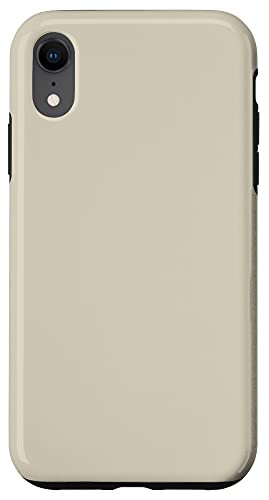 iPhone XR Beige Nude Light brown Simple Color Natural Design Case