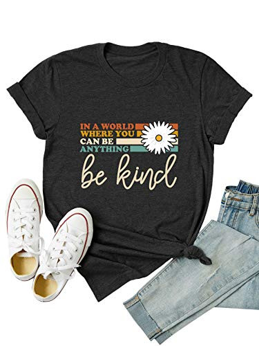 Romwe Women's Plus Size Floral Graphic Print Short Sleeve Basic Tee Tops T Shirt Dark Grey 4XL