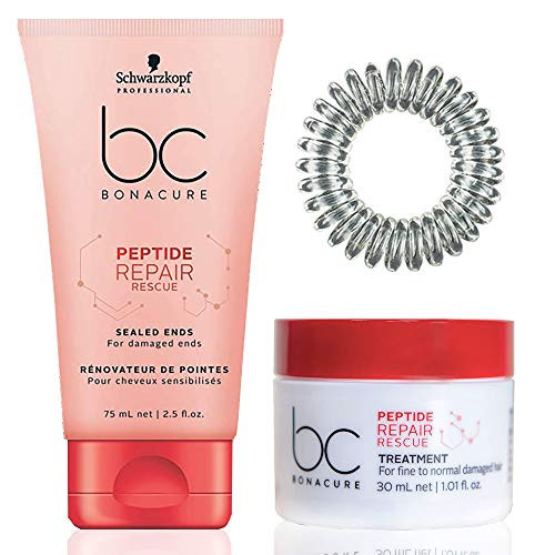 Bundle 3: -1- Schwarzkopf Peptide Repair Rescue Sealed Ends 75 ml, -1- Schwarzkopf Peptide Repair Rescue Treatment 30 ml, -1- Goomee Single Diamond Clear Bundle 3: -1- Schwarzkopf Peptide Repair Rescue Sealed Ends 75 ml, -1- Schwarzkopf Peptide Repair Rescue Treatment 30 ml, -1- Goomee Single Diamond Clear