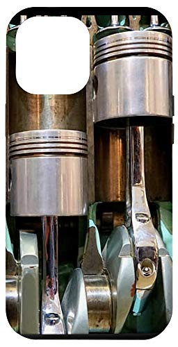 iPhone 12 Pro Max Cute Mechanic Engine Piston Cylinders PC Pattern Case