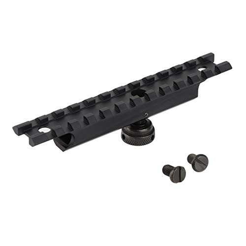 ToopMount Carry Handle Rail Mount Adapter Tactical 20mm Weaver Scope Base Rail 12 Slots Scope Mount Aluminum Picatinny Rail Set for Outdoor Sport