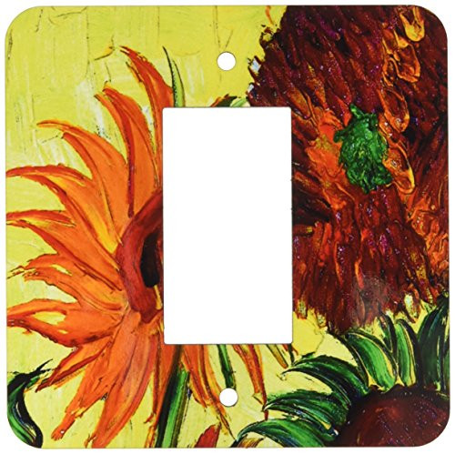Rikki Knight Van Gogh Sunflowers Single GFI Light Switch Plate Rikki Knight Van Gogh Sunflowers Single GFI Light Switch Plate