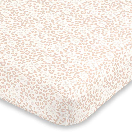 NoJo Neutral Cheetah Peach, Pink and Ivory Fitted Super Soft Crib Sheet, Pink, Peach, Ivory NoJo Neutral Cheetah Peach, Pink and Ivory Fitted Super Soft Crib Sheet, Pink, Peach, Ivory