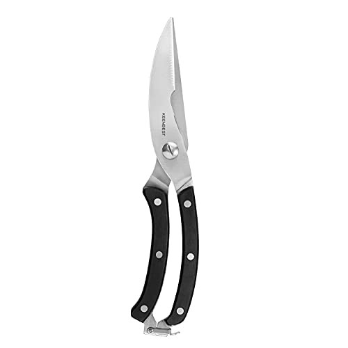 Kitchen Shears Kitchen Scissors Heavy Duty Poultry Shears for Chicken Food Meat and Cooking Dishwasher Safe, Spring-loaded Full Steel Handle