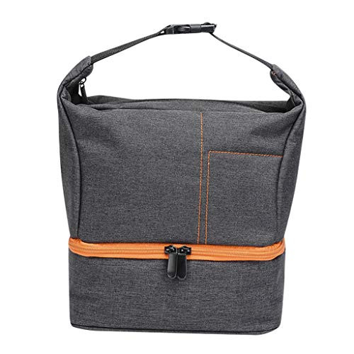 SDENSHI Digital SLR/DSLR Compact Camera Shoulder Bag Holster Camera Case - Gray plusOrange