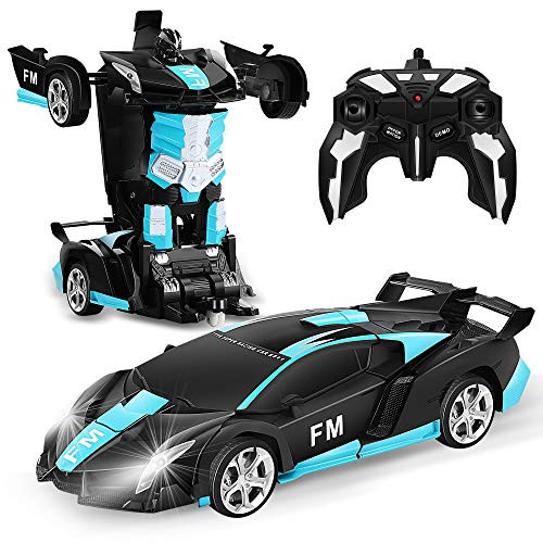 FIGROL Transform RC Car Robot, Remote Control Car Independent 2.4G Robot Deformation RC Car Toy with One Button Transformation and 360 Speed Drifting 1:18 Scale FIGROL Transform RC Car Robot, Remote Control Car Independent 2.4G Robot Deformation RC Car Toy with One Button Transformation and 360 Speed Drifting 1:18 Scale