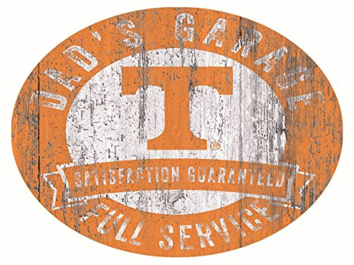 Fan Creations NCAA Tennessee Volunteers 12" Round Dad's Garage Wood Sign Fan Creations NCAA Tennessee Volunteers 12" Round Dad's Garage Wood Sign