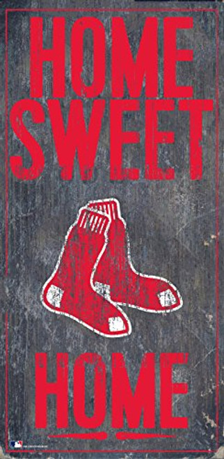 Fan Creations Boston Red Sox 6" x 12" Home Sweet Home Wood Sign Fan Creations Boston Red Sox 6" x 12" Home Sweet Home Wood Sign