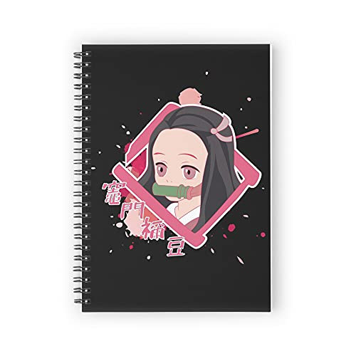 A5 Spiral Notebook DEMON SLAYER -KIMETSU NO YAIBA-: NEZUKO KAMADO Notebook 5.7x8.2 inch, for Student/Office and School Supplies