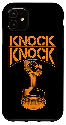 iPhone 11 Cool Knock Knock | Funny Engine Piston Lover Engineers Gift Case