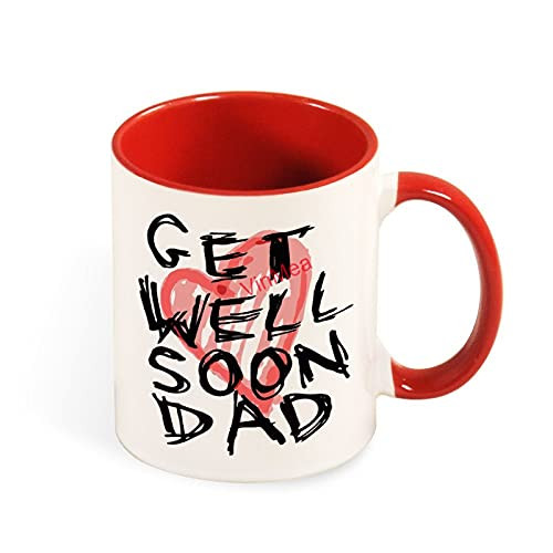 Funny Coffee Mugs Get Well Soon Dad Novelty Gift for Friend, Cute Coffee Cup birthday Presents 11oz