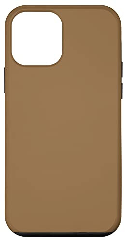 iPhone 12 mini Camel Brown Simple One Color Minimal Sexy Neutral Nude Case