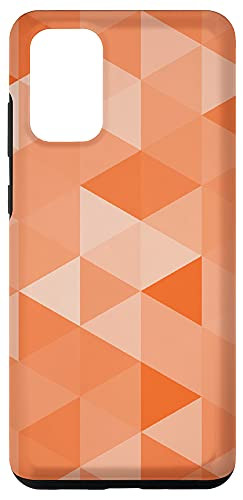 Galaxy S20 plus Aesthetic Geometric orange Triangle Pattern Case