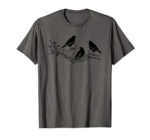 Cool Black Crow Product Bird Gift Norse Raven Crows On Wire T-Shirt